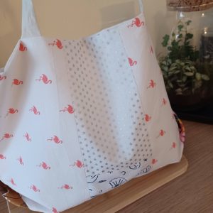 Sac recyclé flamands roses